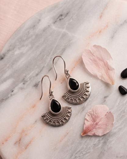 Moonstone Dangle Earrings - Chand Baliyan