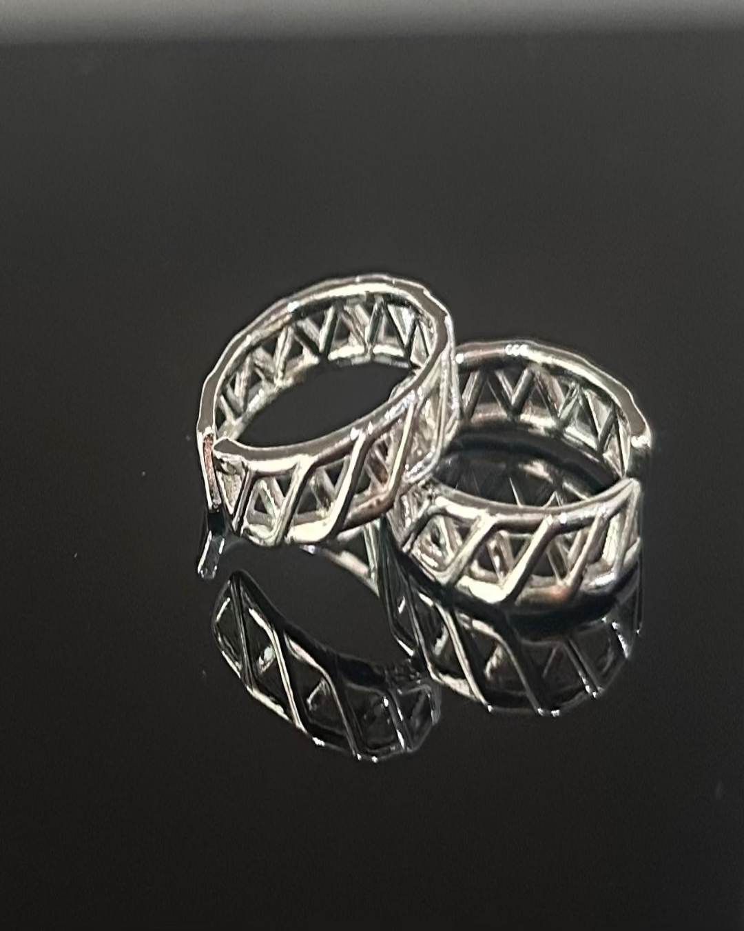 925 Sterling Silver Geometric Toe Rings – Adjustable Fit